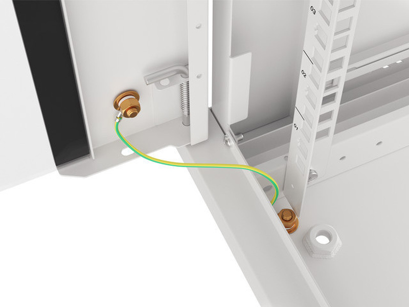 Zdjęcie produktu: Szafa Instalacyjna Rack Wisząca 19" 9U 600x450 Szara Drzwi Metalowe Lanberg (Flat Pack)