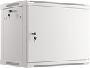 Miniatura zdjęcia: Szafa Instalacyjna Rack Wisząca 19" 9U 600x450 Szara Drzwi Metalowe Lanberg (Flat Pack)
