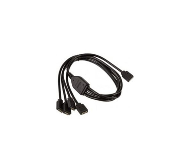 Miniatura produktu: Akasa Rozgałęziacz RGB LED 4-pin 50cm (AK-CBLD04-50BK)