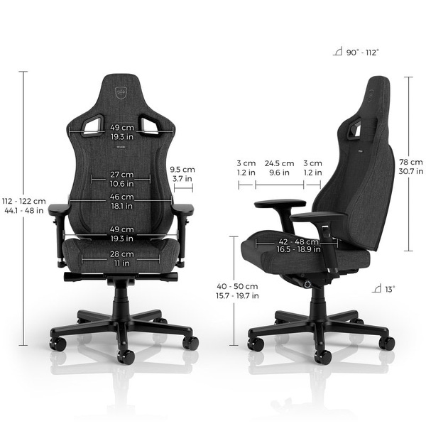 Zdjęcie produktu: noblechairs EPIC Compact TX grafitowy/karbon