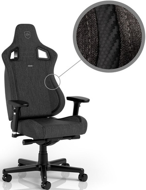 Miniatura produktu: Fotel noblechairs EPIC Compact TX grafitowy / karbon