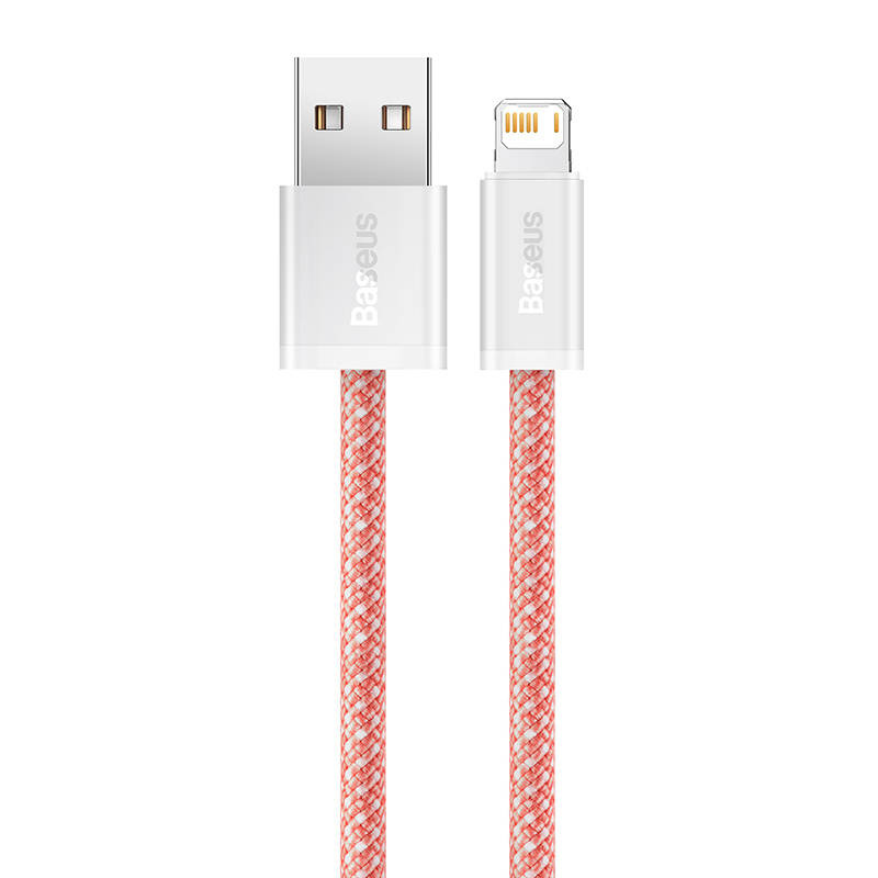 Kabel przewód USB - Lightning / iPhone 200cm Baseus Dynamic 2.4A - pomarańczowy (CALD000507)