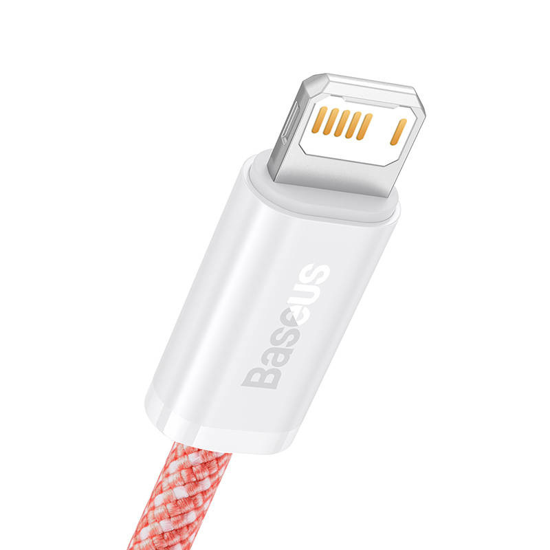 Kabel przewód USB - Lightning / iPhone 200cm Baseus Dynamic 2.4A - pomarańczowy (CALD000507)