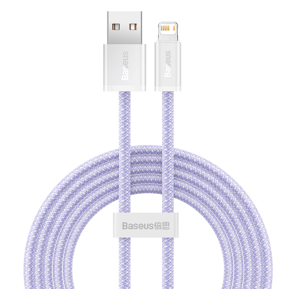 Kabel przewód USB - Lightning / iPhone 200cm Baseus Dynamic 2.4A - fioletowy (CALD000505)