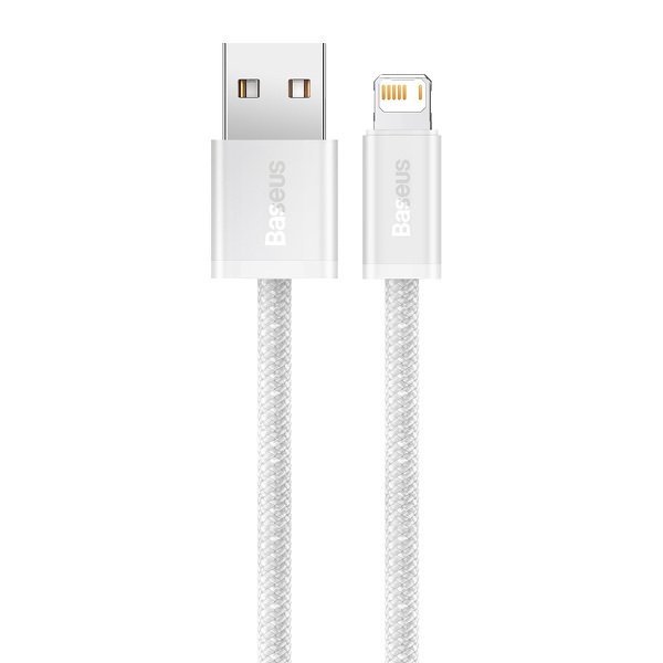 Zdjęcie produktu: Kabel przewód USB - Lightning / iPhone 100cm Baseus Dynamic 2.4A - biały (CALD000402)