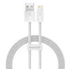 Miniatura zdjęcia: Kabel przewód USB - Lightning / iPhone 100cm Baseus Dynamic 2.4A - biały (CALD000402)