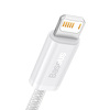 Miniatura zdjęcia: Kabel przewód USB - Lightning / iPhone 100cm Baseus Dynamic 2.4A - biały (CALD000402)