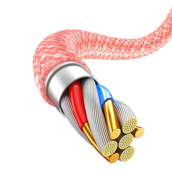 Zdjęcie produktu: Kabel przewód USB - Lightning / iPhone 100cm Baseus Dynamic 2.4A - niebieski (CALD000403)