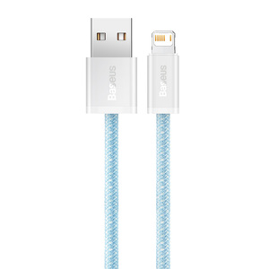 Miniatura produktu: Kabel przewód USB - Lightning / iPhone 100cm Baseus Dynamic 2.4A - niebieski (CALD000403)