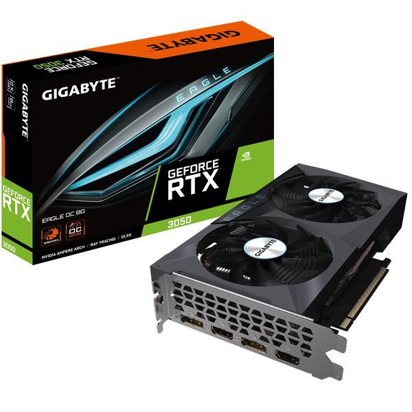 Zdjęcie produktu: Gigabyte GeForce RTX 3050 EAGLE OC 8GB GDDR6 (GV-N3050EAGLE OC-8GD)