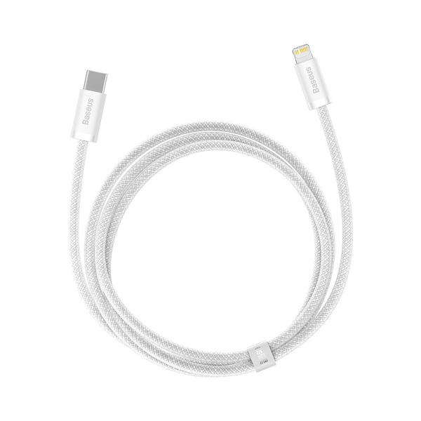 Zdjęcie produktu: Kabel przewód USB Typ-C - Lightning / iPhone 100cm Baseus Dynamic z obsługą szybkiego ładowania 20W PD - biały (CALD000002) Zdjęcie produktu: Kabel przewód USB Typ-C - Lightning / iPhone 100cm Baseus Dynamic z obsługą szybkiego ładowania 20W PD - biały (CALD000002)