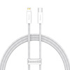 Miniatura zdjęcia: Kabel przewód USB Typ-C - Lightning / iPhone 100cm Baseus Dynamic z obsługą szybkiego ładowania 20W PD - biały (CALD000002) Miniatura zdjęcia: Kabel przewód USB Typ-C - Lightning / iPhone 100cm Baseus Dynamic z obsługą szybkiego ładowania 20W PD - biały (CALD000002)
