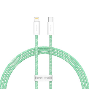Miniatura produktu: Kabel przewód USB Typ-C - Lightning / iPhone 100cm Baseus Dynamic z obsługą szybkiego ładowania 20W PD - zielony (CALD000006)