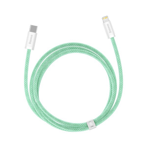 Miniatura produktu: Kabel przewód USB Typ-C - Lightning / iPhone 100cm Baseus Dynamic z obsługą szybkiego ładowania 20W PD - zielony (CALD000006)