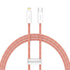 Kabel przewód USB Typ-C - Lightning / iPhone 100cm Baseus Dynamic z obsługą szybkiego ładowania 20W PD - pomarańczowy (CALD000007)