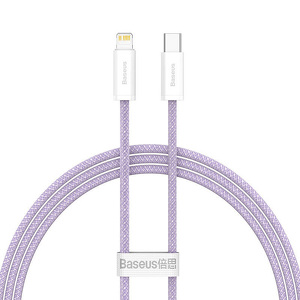 Miniatura produktu: Kabel przewód USB Typ-C - Lightning / iPhone 100cm Baseus Dynamic z obsługą szybkiego ładowania 20W PD - fioletowy (CALD000005)