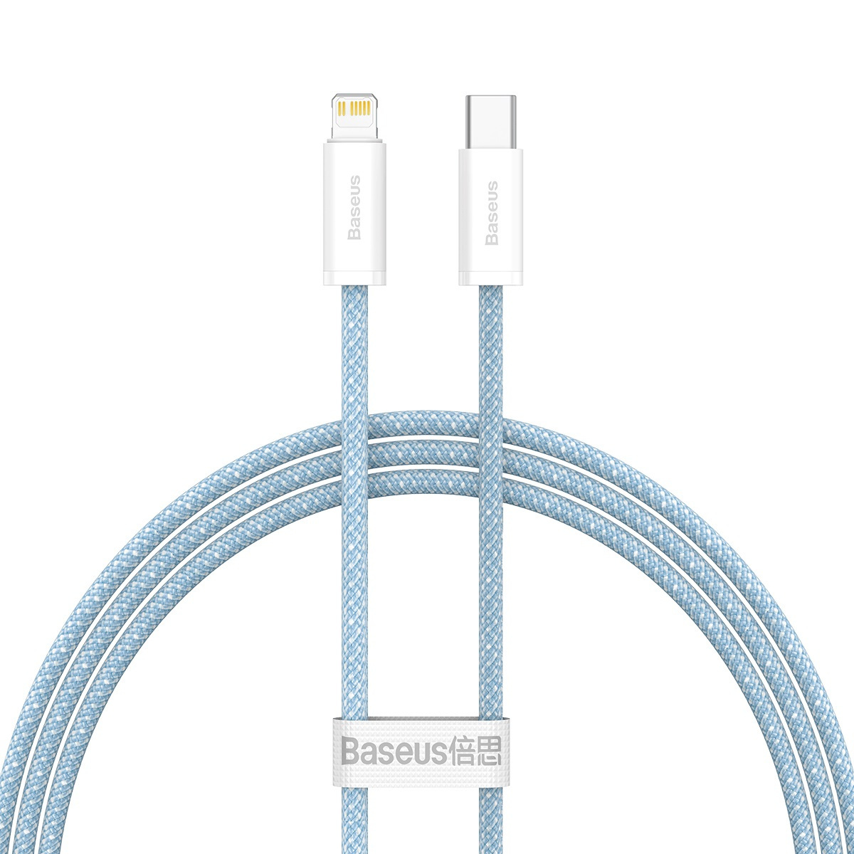Kabel przewód USB Typ-C - Lightning / iPhone 100cm Baseus Dynamic z obsługą szybkiego ładowania 20W PD - niebieski (CALD000003) Kabel przewód USB Typ-C - Lightning / iPhone 100cm Baseus Dynamic z obsługą szybkiego ładowania 20W PD - niebieski (CALD000003)