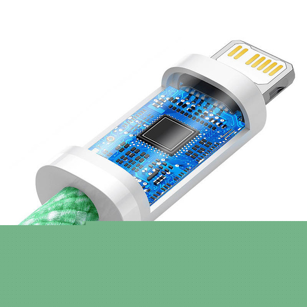 Zdjęcie produktu: Kabel przewód USB Typ-C - Lightning / iPhone 200cm Baseus Dynamic z obsługą szybkiego ładowania 20W PD - zielony (CALD000106) Zdjęcie produktu: Kabel przewód USB Typ-C - Lightning / iPhone 200cm Baseus Dynamic z obsługą szybkiego ładowania 20W PD - zielony (CALD000106)