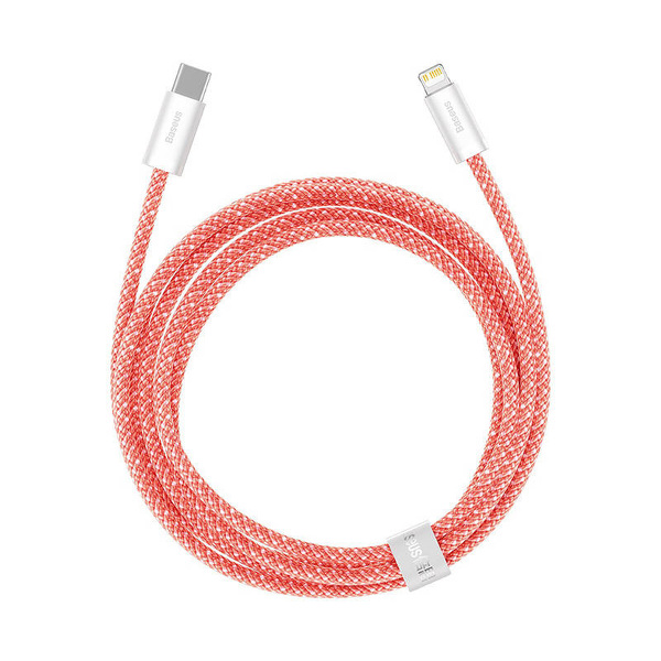 Zdjęcie produktu: Kabel przewód USB Typ-C - Lightning / iPhone 200cm Baseus Dynamic z obsługą szybkiego ładowania 20W PD - pomarańczowy (CALD000107)