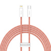 Miniatura zdjęcia: Kabel przewód USB Typ-C - Lightning / iPhone 200cm Baseus Dynamic z obsługą szybkiego ładowania 20W PD - pomarańczowy (CALD000107)