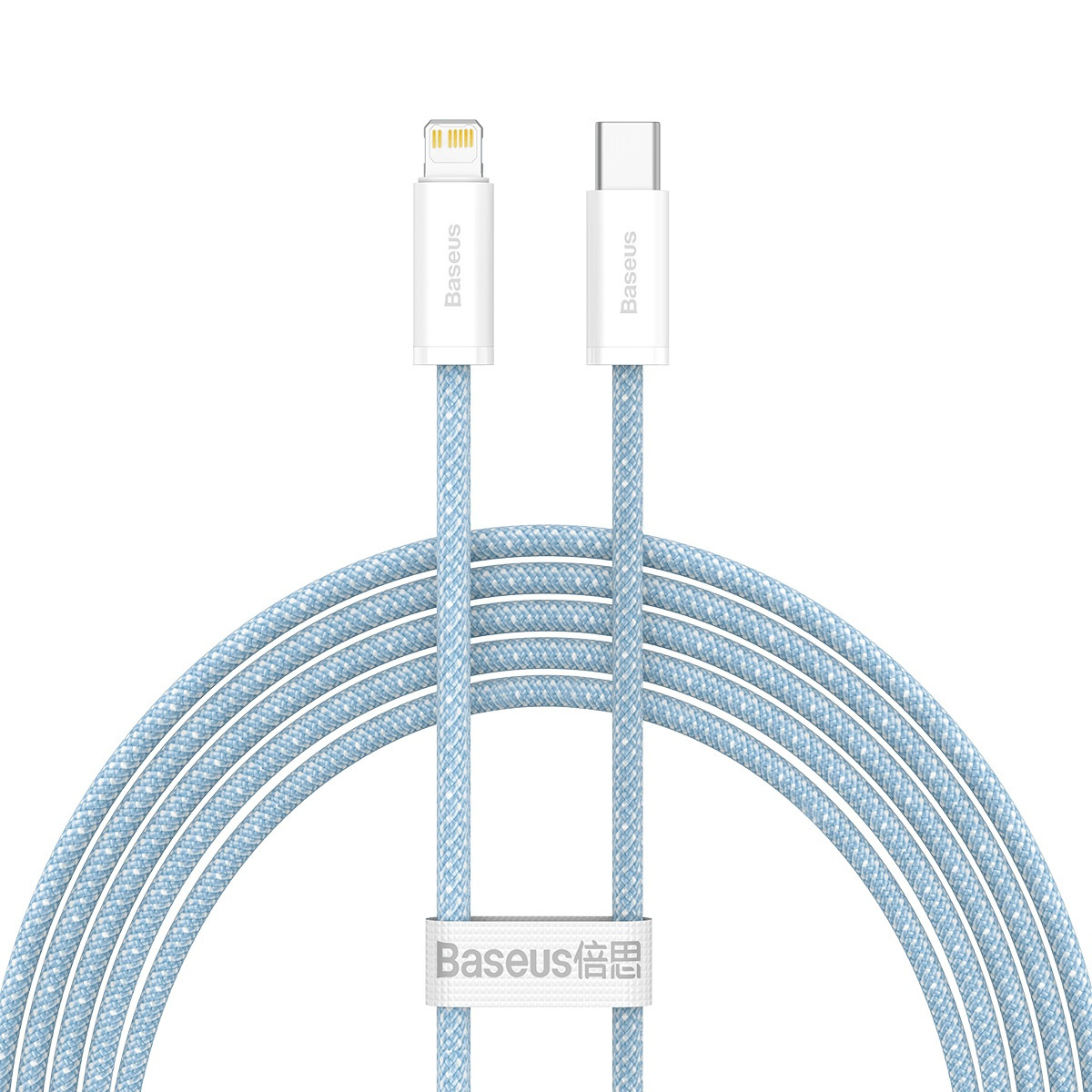 Kabel przewód USB Typ-C - Lightning / iPhone 200cm Baseus Dynamic z obsługą szybkiego ładowania 20W PD - niebieski (CALD000103)