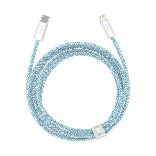 Zdjęcie produktu: Kabel przewód USB Typ-C - Lightning / iPhone 200cm Baseus Dynamic z obsługą szybkiego ładowania 20W PD - niebieski (CALD000103)