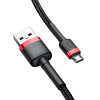 Miniatura zdjęcia: Kabel przewód USB - micro USB 300cm Baseus Cafule Quick Charge 2A z obsługą szybkiego ładowania - czarny-czerwony (CAMKLF-H91)