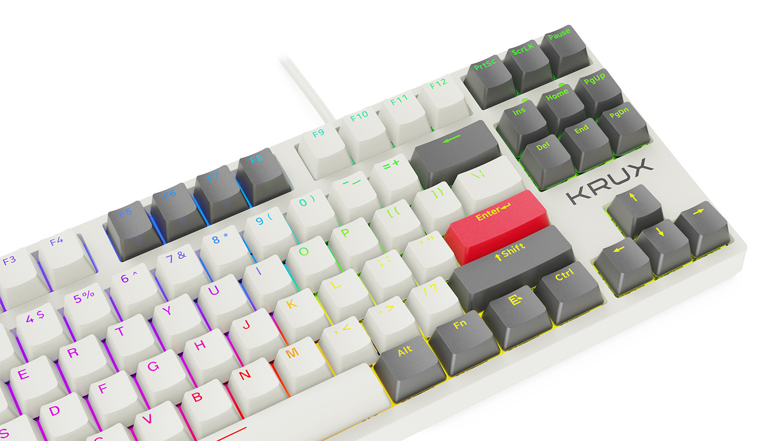 Klawiatura mechaniczna Retro Krux Atax Pro RGB Creator Retro Gateron Yellow Klawiatura mechaniczna Retro Krux Atax Pro RGB Creator Retro Gateron Yellow