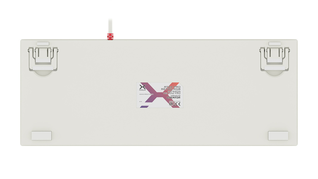 Zdjęcie produktu: Klawiatura mechaniczna Retro Krux Atax Pro RGB Creator Retro Gateron Yellow Zdjęcie produktu: Klawiatura mechaniczna Retro Krux Atax Pro RGB Creator Retro Gateron Yellow