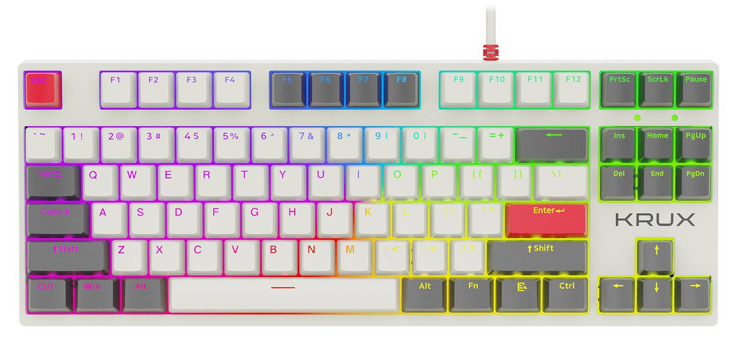 Klawiatura mechaniczna Retro Krux Atax Pro RGB Creator Retro Outemu Black Klawiatura mechaniczna Retro Krux Atax Pro RGB Creator Retro Outemu Black