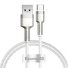 Miniatura zdjęcia: Kabel przewód USB Typ-C 100cm Baseus Cafule Quick Charge 66W z obsługą szybkiego ładowania - biały (CAKF000102)