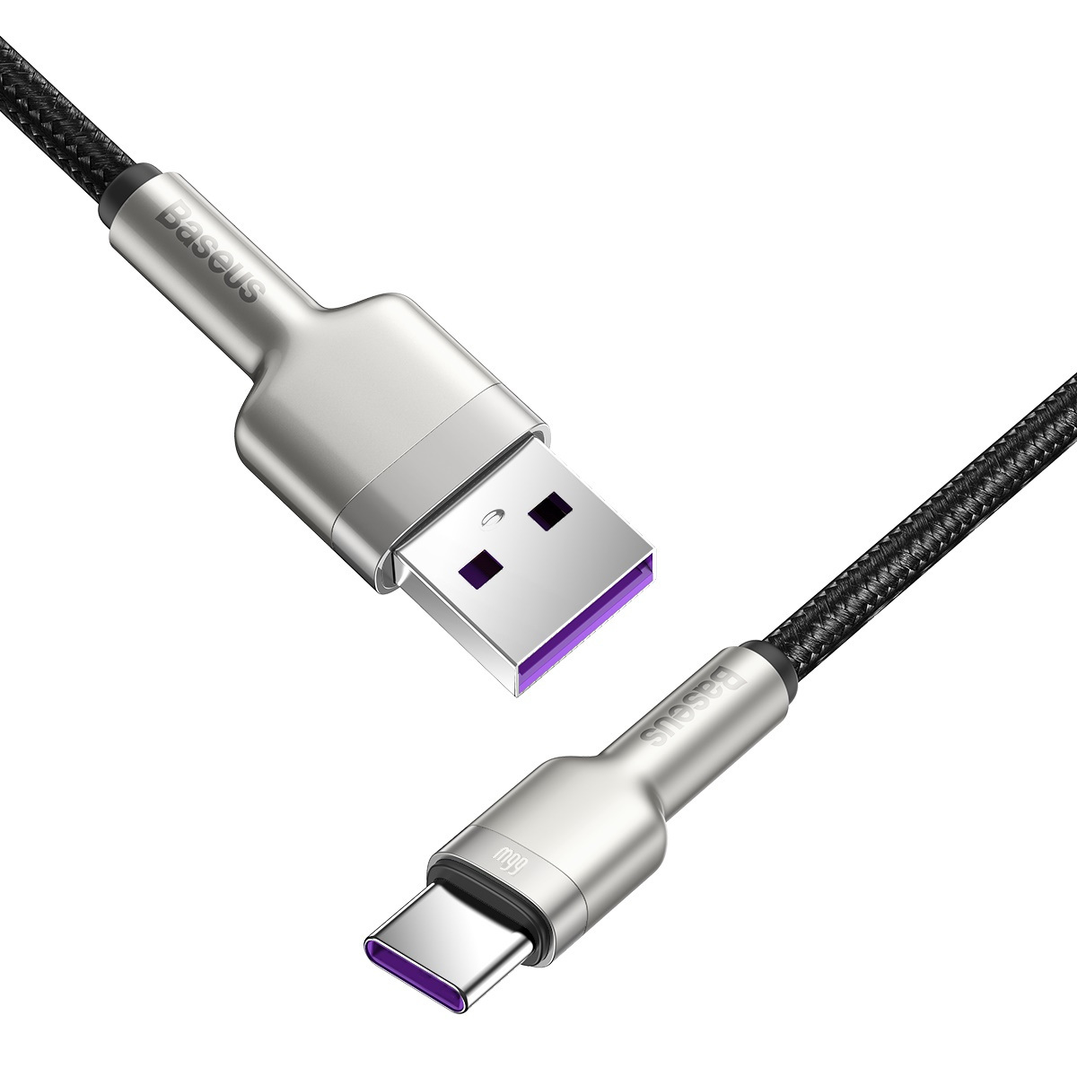 Kabel przewód USB Typ-C 200cm Baseus Cafule Quick Charge 66W z obsługą szybkiego ładowania - czarny (CAKF000201)