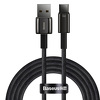 Miniatura zdjęcia: Kabel przewód USB Typ-C 200cm Baseus Tungsten Gold 66W, 11 V / 6 A - czarny (CATWJ-C01)