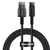 Miniatura zdjęcia: Kabel przewód USB TYP-C 100cm Baseus Tungsten Gold 66W, 11 V / 6 A - czarny (CATWJ-B01)