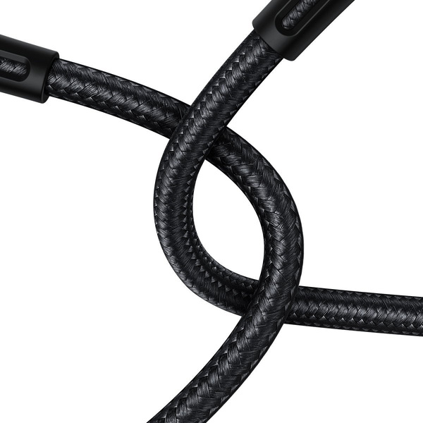 Zdjęcie produktu: Kabel przewód USB Typ-C 100cm Baseus Water Drop-shaped, LED 66W, 6A z obsługą szybkiego ładowania - czarny (CATSD-M01)