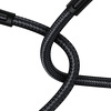Miniatura zdjęcia: Kabel przewód USB Typ-C 100cm Baseus Water Drop-shaped, LED 66W, 6A z obsługą szybkiego ładowania - czarny (CATSD-M01)