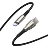 Miniatura zdjęcia: Kabel przewód USB Typ-C 100cm Baseus Water Drop-shaped, LED 66W, 6A z obsługą szybkiego ładowania - czarny (CATSD-M01)