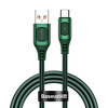 Miniatura zdjęcia: Kabel przewód USB Typ-C 100cm Baseus Flash QC 3.0, Huawei SCP, Samsung AFC, PD, 5A - zielony (CATSS-A06)
