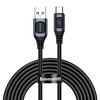 Miniatura zdjęcia: Kabel przewód USB Typ-C 200cm Baseus Flash QC 3.0, Huawei SCP, Samsung AFC, PD, 5A - szary (CATSS-B0G)