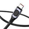 Miniatura zdjęcia: Kabel przewód USB Typ-C 200cm Baseus Flash QC 3.0, Huawei SCP, Samsung AFC, PD, 5A - szary (CATSS-B0G)