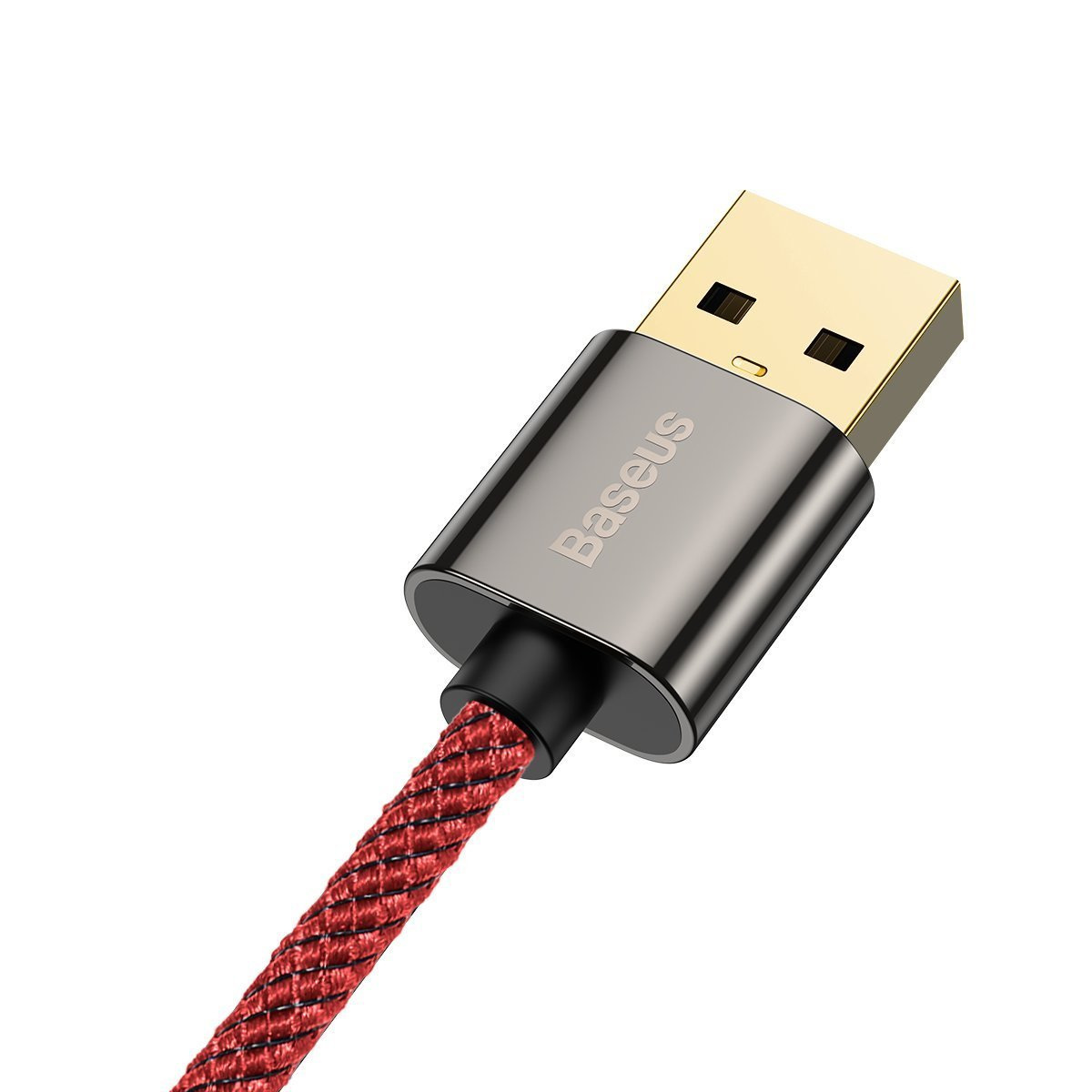 Kabel przewód USB Typ-C kątowy 200cm Baseus Legend Series, 66W, szybkie ładowanie - czerwony (CACS000509)