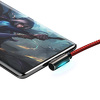 Miniatura zdjęcia: Kabel przewód USB Typ-C kątowy 200cm Baseus Legend Series, 66W, szybkie ładowanie - czerwony (CACS000509)