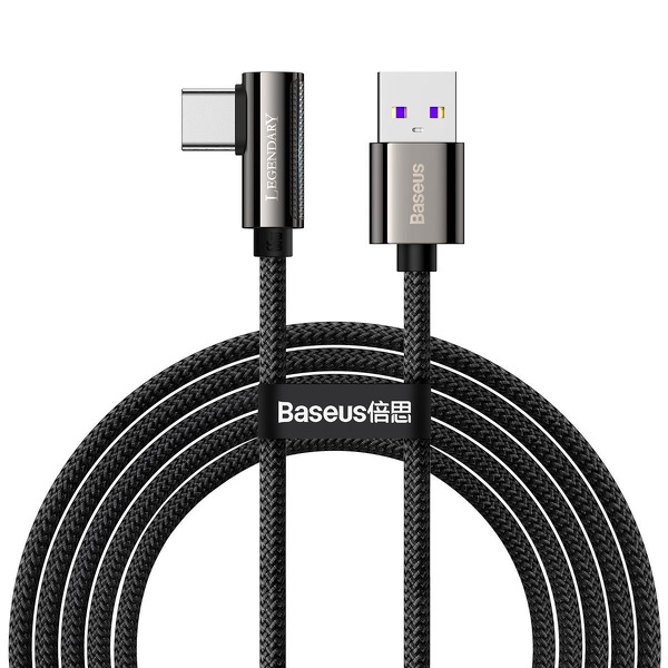 Zdjęcie produktu: Kabel przewód USB Typ-C kątowy 200cm Baseus Legend Series, 66W, szybkie ładowanie - czarny (CATCS-C01) Zdjęcie produktu: Kabel przewód USB Typ-C kątowy 200cm Baseus Legend Series, 66W, szybkie ładowanie - czarny (CATCS-C01)