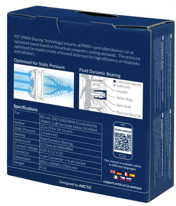 Zdjęcie produktu: Wentylator Arctic P8 PWM PST 80mm (ACFAN00150A) Zdjęcie produktu: Wentylator Arctic P8 PWM PST 80mm (ACFAN00150A)