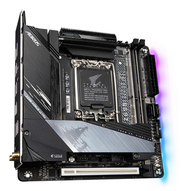 Zdjęcie produktu: Płyta główna Gigabyte Z690I A ULTRA DDR5 Mini-ITX LGA1700 Zdjęcie produktu: Płyta główna Gigabyte Z690I A ULTRA DDR5 Mini-ITX LGA1700