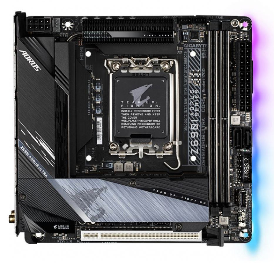 Płyta główna Gigabyte Z690I A ULTRA DDR5 Mini-ITX LGA1700 Płyta główna Gigabyte Z690I A ULTRA DDR5 Mini-ITX LGA1700