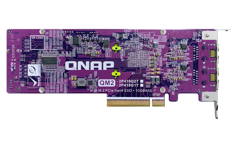 Qnap QM2-2P410G2T QM2 series, 2 x PCIe 2280 M.2 SSD sl