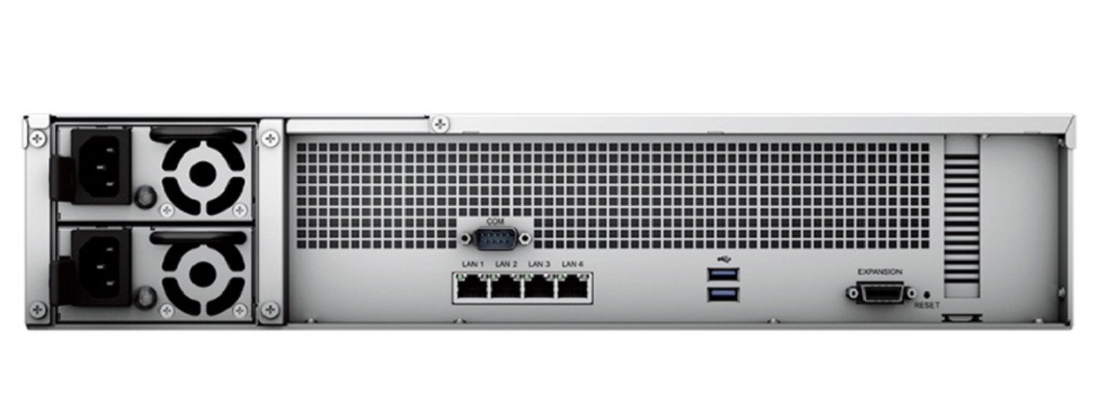 Zdjęcie produktu: Serwer plików Synology RS2421RP+ 12-bay, 4-core 2.2GHz AMD Ryzen V1500B, 16 GB DDR4 ECC UDIMM, 4xGbE LAN, 2x USB 3.2. 1 x Gen3 x8 slot, Zasilacz nadmiarowy