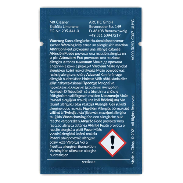 Zdjęcie produktu: Arctic MX Cleaner 40 szt. (ACTCP00033A)