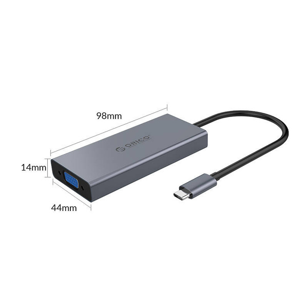 Zdjęcie produktu: Adapter Hub 5w1 Orico, HDMI 4K + USB 3.0 + VGA + AUX + USB-C PD 60W Zdjęcie produktu: Adapter Hub 5w1 Orico, HDMI 4K + USB 3.0 + VGA + AUX + USB-C PD 60W
